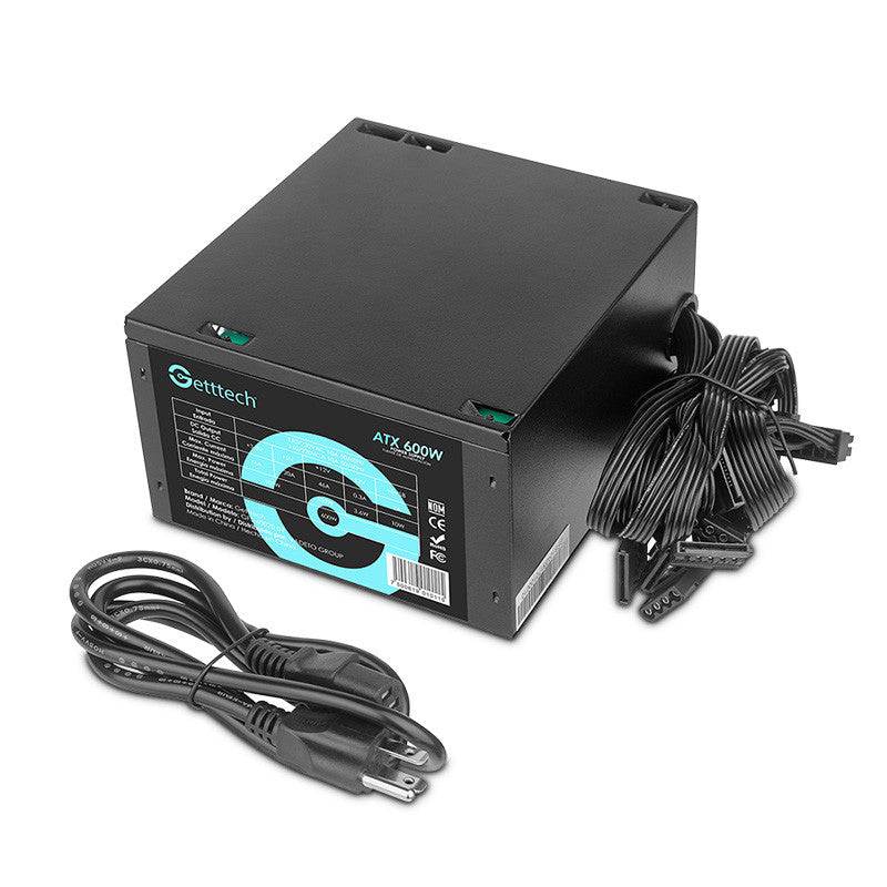 FUENTE PODER Getttech 600W GFS-60020-01 - FUENTE PODER Getttech 600W GFS-60020-01 -